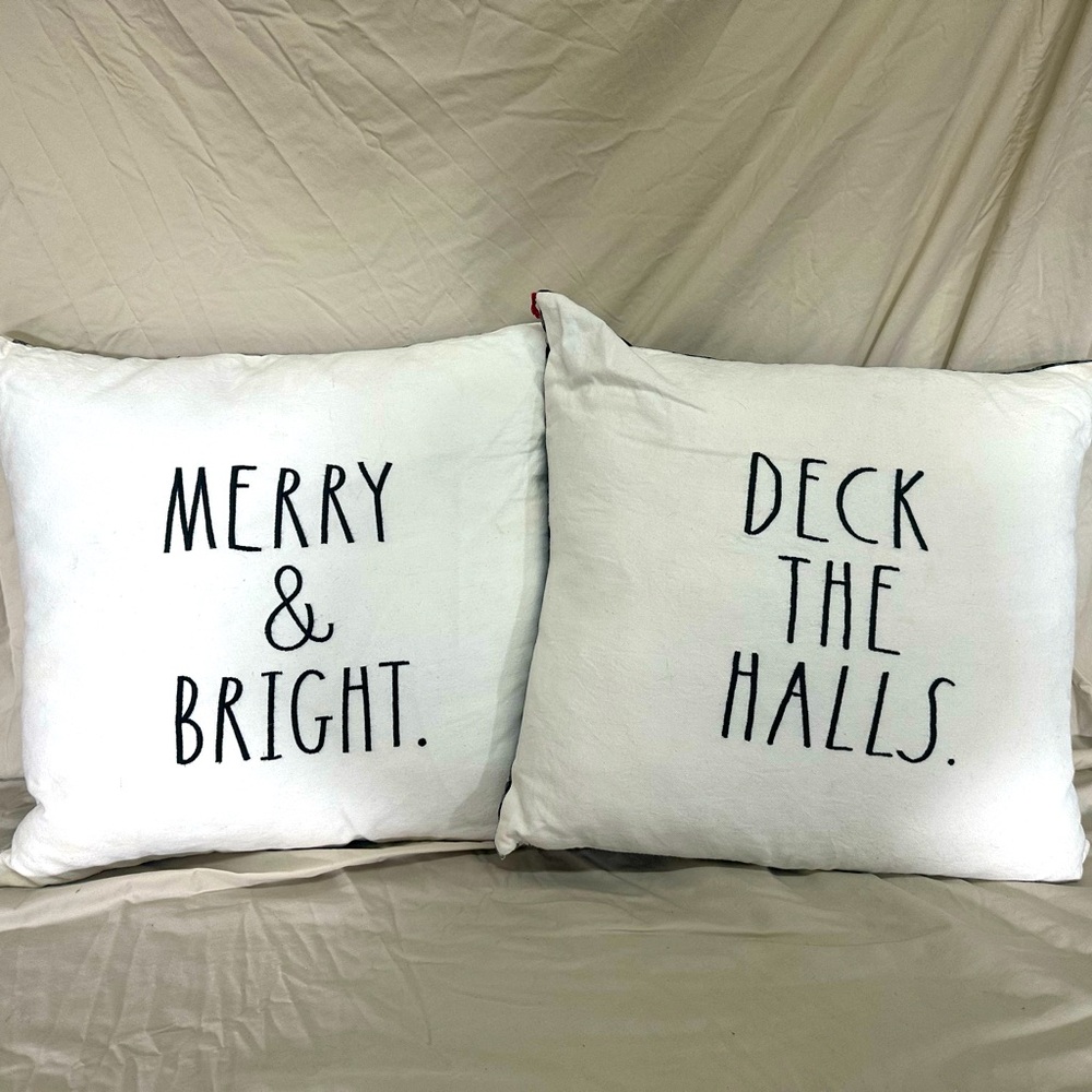 Rea Dunn holiday pillows